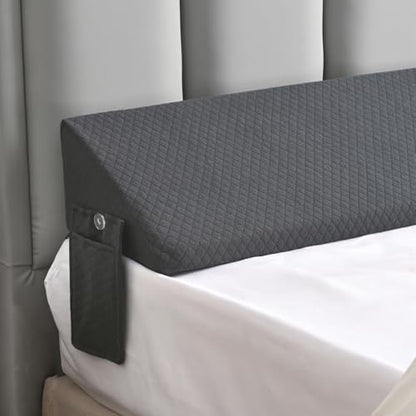 Full Bed Wedge Pillow Headboard & Mattress Gap Filler Long Triangle Pillow
