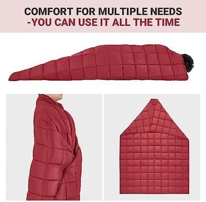 KingCamp Ultralight Camping Blanket, Wearable Packable Blanket 69" x 53"