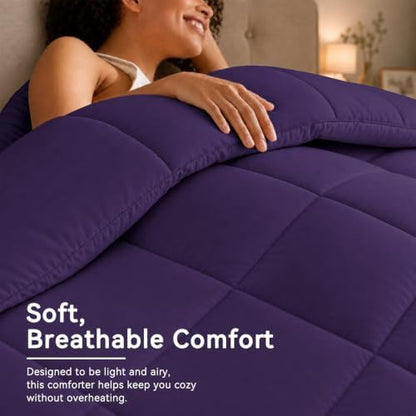 Anluoer Full Size Comforter Sets, 7 Piece Bed in a Bag Full Bedding Sets