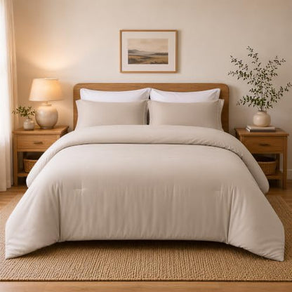 weigelia Queen Comforter Set with Sheets - 7 Pieces Bed in a Bag Queen