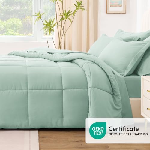 Love's cabin Plaid Queen Comforter Set, Aqua