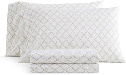 Martha Stewart - Full Size Sheet Set with Fitted Sheet & Pillowcases
