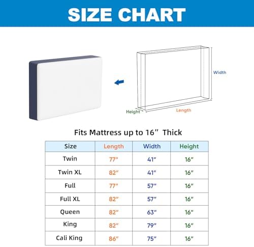 TICONN Mattress Bags for Moving, Heavy Duty Mattress Cover Storage Bag