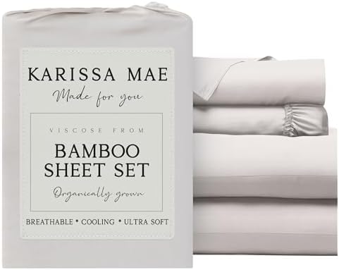 KARISSA MAE Luxury Bamboo Viscose Full Size Sheet Set