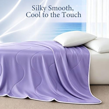 Cooling Comforter for Hot Sleepers, King 106x90, Light Purple