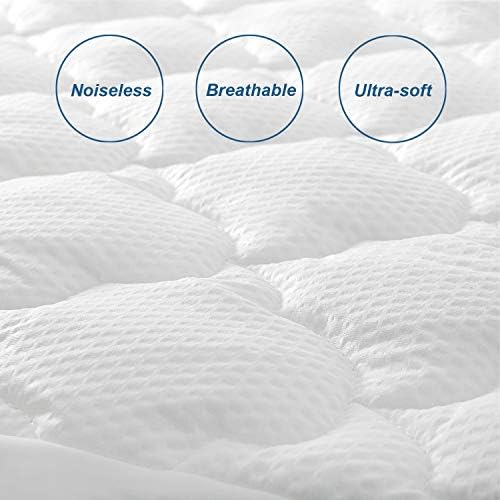 Twin Air Mattress Pad Sheets Cover, Plush Quilted Twin Mattress Topper