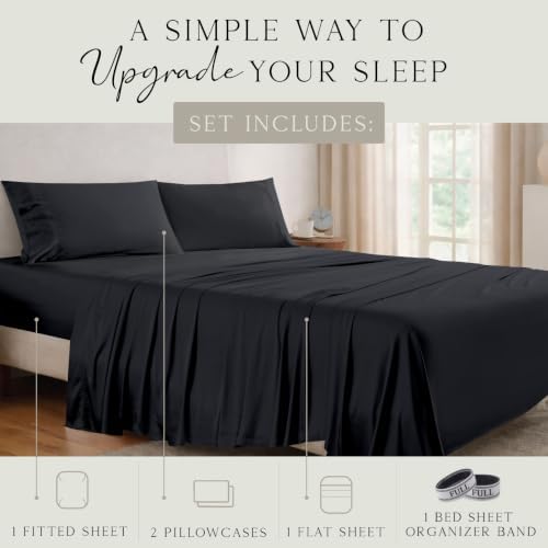 KARISSA MAE Luxury Bamboo Viscose Full Size Sheet Set