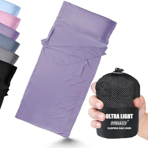 Frelaxy Ultralight Sleeping Bag Liner, Compact Travel Sheet, 3 Sizes