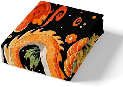 Feelyou Kids Dragon Duvet Cover Twin Size Boys Girls