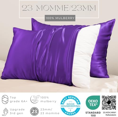 PROMEED 23 Momme 100% Mulberry Silk Pillowcase for Hair and Skin, Toddler