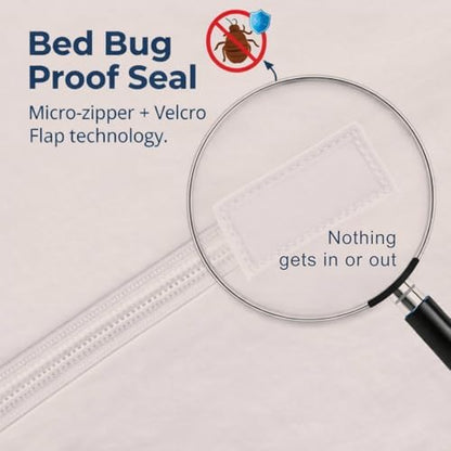 Guardmax Full XL Mattress Protector Zippered, Bed Bug Mattress Cover