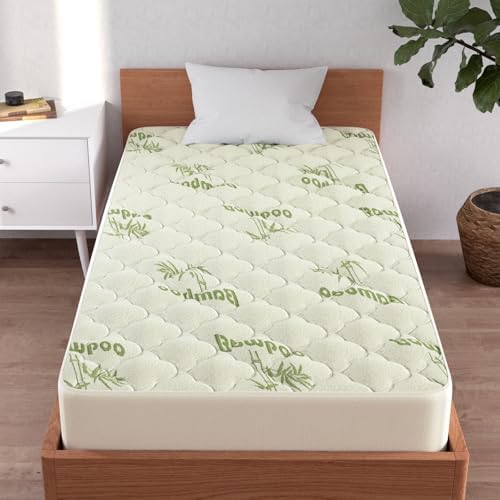 XL Twin Mattress Topper, Quilted Thick Viscose Twin XL Mattress Pad