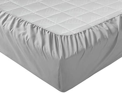 Comfort Spaces Microfiber Set 14" Deep Pocket, Wrinkle Resistant All Around Elastic-Year-Round Cozy Bedding Sheet, Matching Pillow Cases,4pieces, Twin, Light Gray,CS20-0119