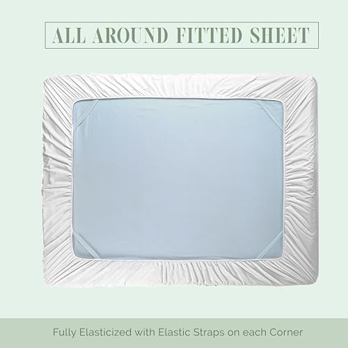 Elegant Comfort 1500 Premium Hotel Quality 18-24 Inches Deep - Extra Deep Pocket Single Fitted Sheet for High Mattress, Luxury and Softest, Smart Pocket - Wrinkle Free, King, White