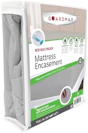 Guardmax Full XL Mattress Protector Zippered, Bed Bug Mattress Cover