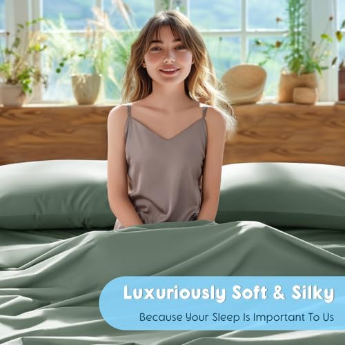 SONORO KATE 1000 Series 100% Egyptian Cotton King Sheet Set,4 Pieces