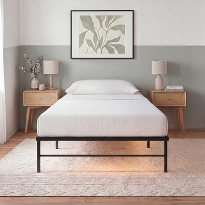 Zinus Rumi Heavy Duty Metal Platform Bed Frame, RGB LED Lights, Twin