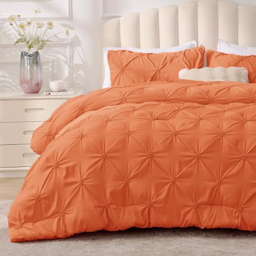 BEDELITE Queen Comforter Set Pumpkin,Lightweight & Soft Comforter