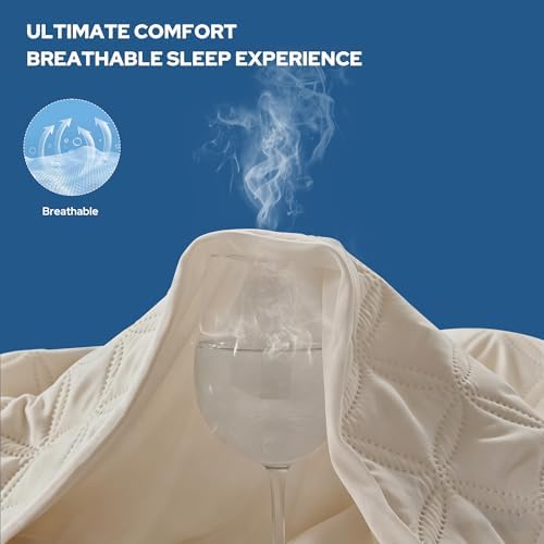 BEDLORE Waterproof Full Size Mattress Protector, Deep Pocket Fit, Washable