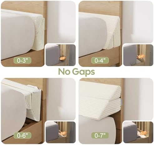Bed Wedge Pillow for Headboard, Full Size Gap Filler Mattress