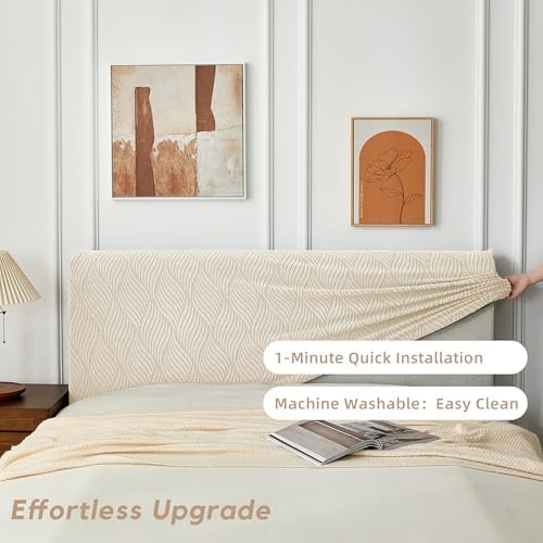 Bed Headboard Cover Twin, Stretch Head Board Slipcover Washable