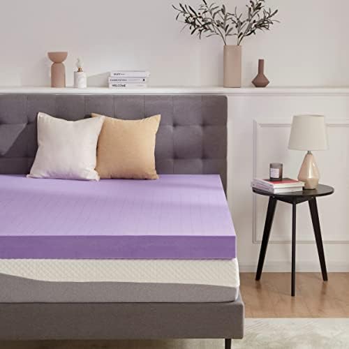 SINWEEK 4 Inch Gel Memory Foam Mattress Topper, Twin Size