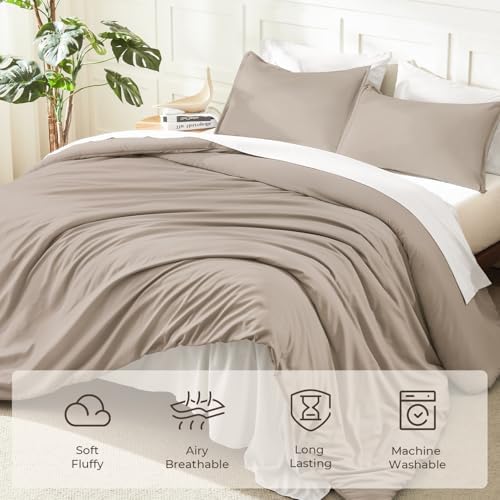 Litanika Super King Plus Comforter Set, 3 Pcs Solid Bedding Set
