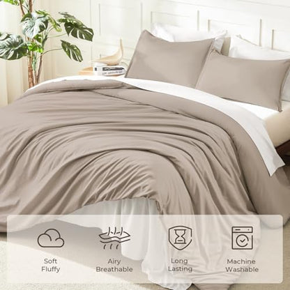 Litanika Super King Plus Comforter Set, 3 Pcs Solid Bedding Set