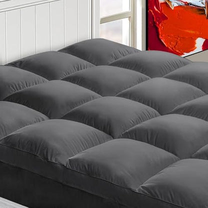 CHOPINMOON Full Mattress Topper for Back Pain, Thick Mattress Pad Cover