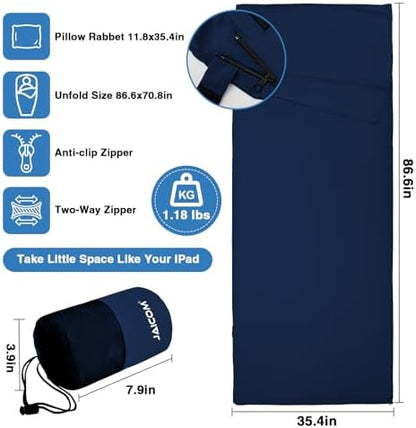 JAICOM Sleeping Bag Liner, Travel Sheets Ultralight Summer Sleeping Bag