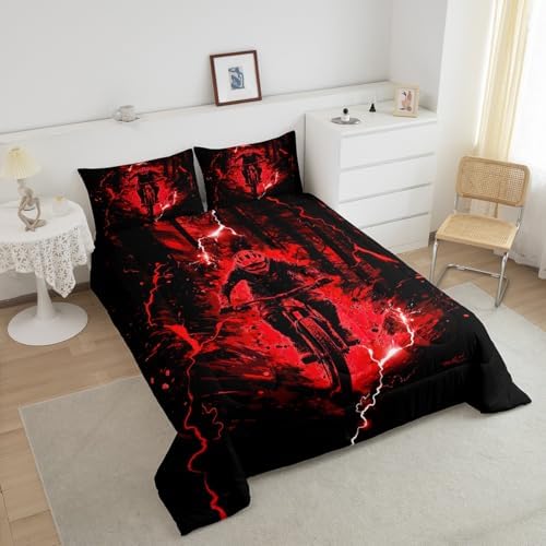 Feelyou Dirt Bike Kids Bedding Set Boys Girls Full Size