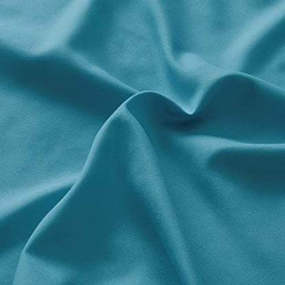Comfort Spaces Microfiber 14" Deep Pocket, Twin XL Sheet Set 4 pcs, Teal