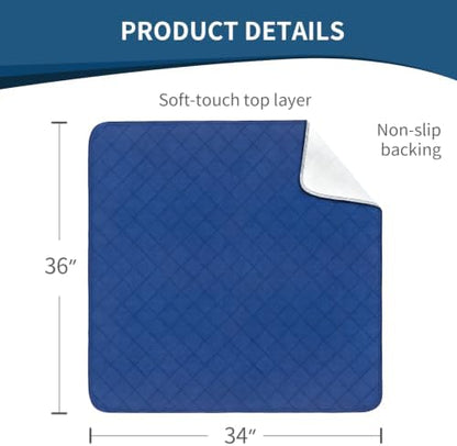 Bed Pads Washable Waterproof 2 Pack for Incontinence