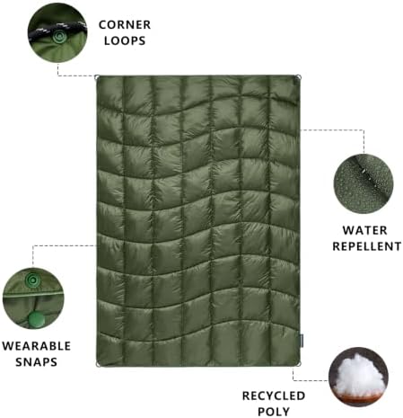 Camping Blanket Puffy Camp Blanket Large Outdoor Blanket