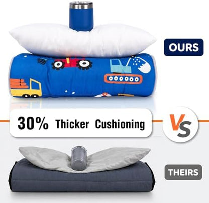 Primlect Toddler Nap Mat with Pillow, Thickened Extra Large Sleeping Bag