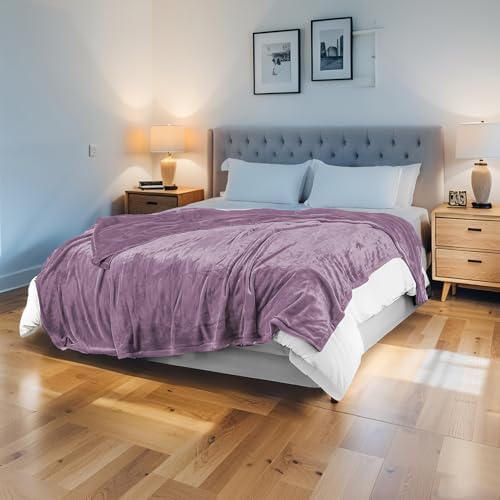 Electric Heated Blanket 84"x90" Queen Size, Cameo Brown
