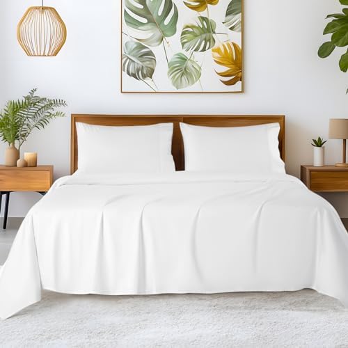 SONORO KATE 100% Egyptian Cotton Sheets,1200 Series,Full Size