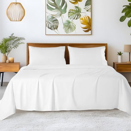 SONORO KATE 100% Egyptian Cotton Sheets,1200 Series,Full Size