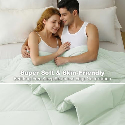 Viviland Cooling Blanket King Size Mint Green 106 x 90 inches