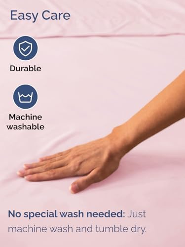 CGK Linens Deep Twin XL Fitted Sheet - Dorm Room Essentials - Lavender Pink