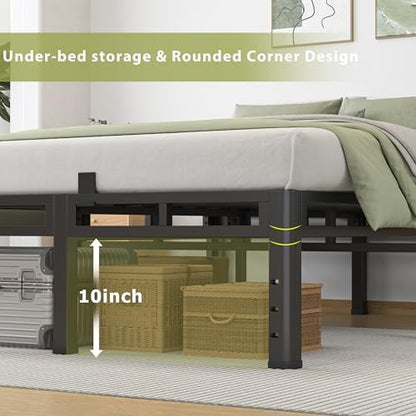 NKZ 2-in-1 Twin XL Metal Platform Bed Frame, 14 Inch Heavy Duty Bed Base