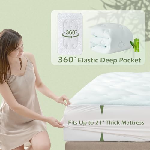 Hansleep RV Short Queen Mattress Topper Memorry Foam, Camping Queen Foam