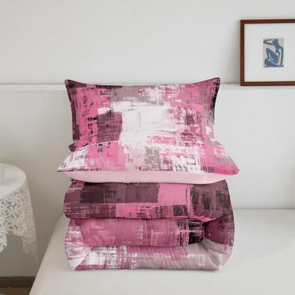 Feelyou Buffalo Check Ombre Comforter Set Toddler Size Kids Duvet