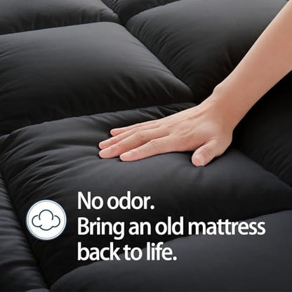 CHOPINMOON King Mattress Topper for Back Pain, Thick Mattress Pad Cover