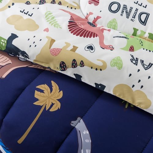Dinosaur Comforter 6Pcs Wild Dino Bedding Twin for Kids Boys