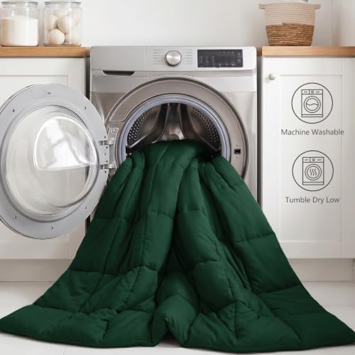 CozyLux Twin XL Comforter Set, 5-Piece Bed in a Bag, Emerald Green