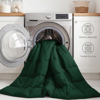 CozyLux Twin XL Comforter Set, 5-Piece Bed in a Bag, Emerald Green
