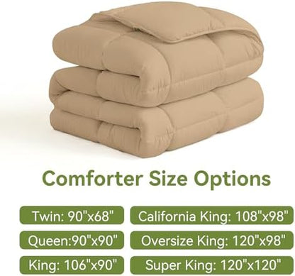 L LOVSOUL King Comforter Down Alternative Duvet Insert,106x90IN