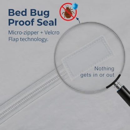 Guardmax Short Queen Mattress Protector Zippered, Bed Bug Mattress Cover