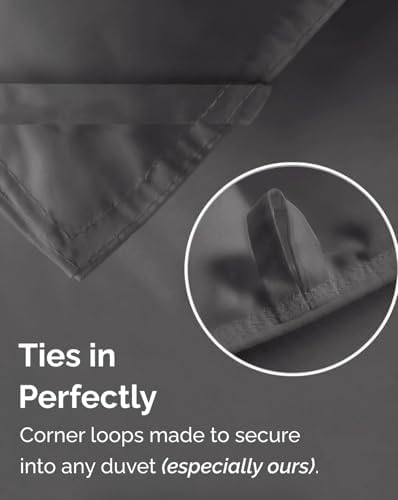 Twin Comforter Set - 5 Piece Bed in a Bag Twin Size Bed Set - Dark Grey